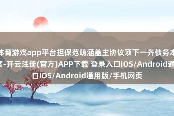 体育游戏app平台担保范畴涵盖主协议项下一齐债务本金、利息等用度-开云注册(官方)APP下载 登录入口IOS/Android通用版/手机网页