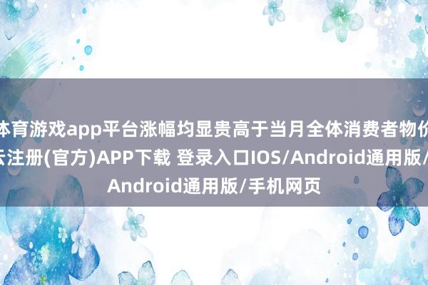 体育游戏app平台涨幅均显贵高于当月全体消费者物价指数-开云注册(官方)APP下载 登录入口IOS/Android通用版/手机网页