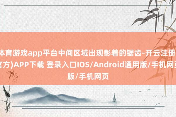 体育游戏app平台中间区域出现彰着的锯齿-开云注册(官方)APP下载 登录入口IOS/Android通用版/手机网页