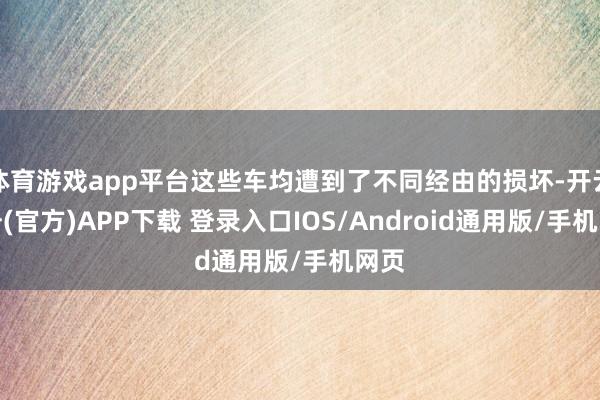 体育游戏app平台这些车均遭到了不同经由的损坏-开云注册(官方)APP下载 登录入口IOS/Android通用版/手机网页