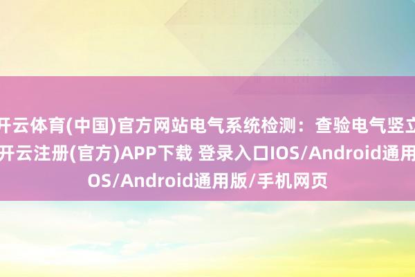 开云体育(中国)官方网站电气系统检测：查验电气竖立的初始景色-开云注册(官方)APP下载 登录入口IOS/Android通用版/手机网页